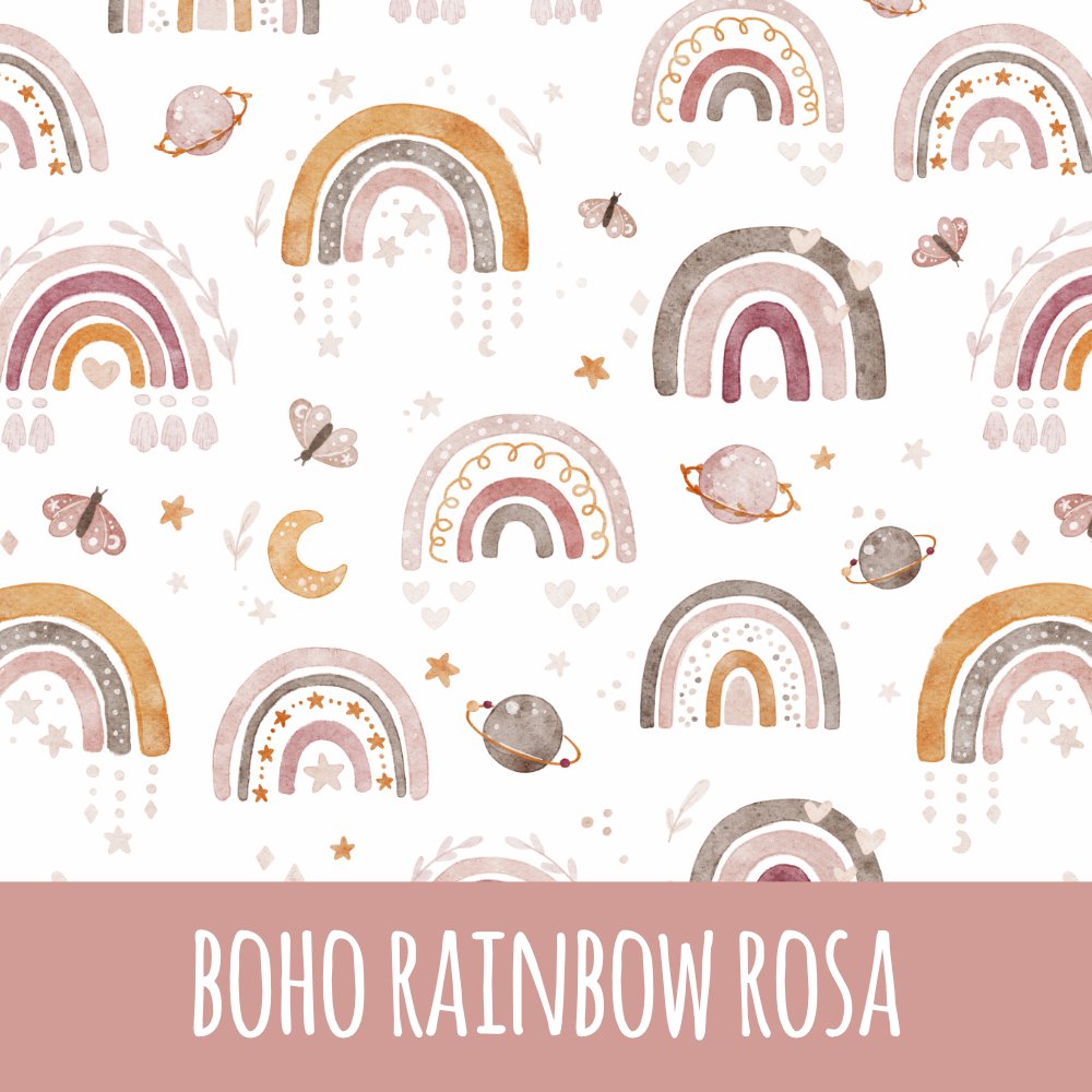 Boho rainbow rosa Baumwolle - Mamikes