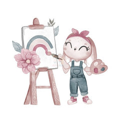 Bügelbild Artist Bunny 1 - BB534 - Mamikes