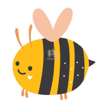 Bügelbild Biene 1 - BB166 - Mamikes