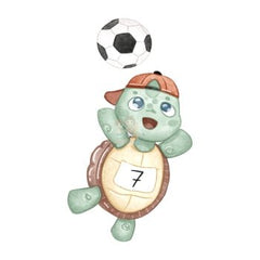 Bügelbild Fußball Schildkröte - BB233 - Mamikes
