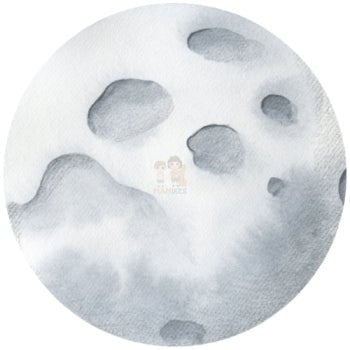 Bügelbild Planet Mond - BB249 - Mamikes