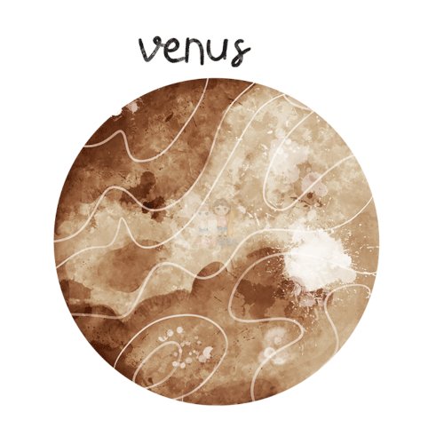 Bügelbild Planet Venus - BB568 - Mamikes