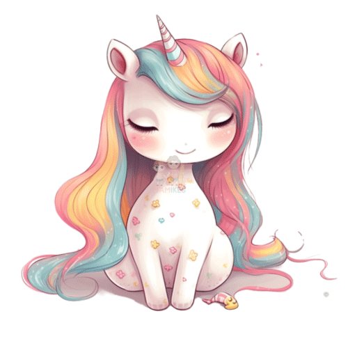 Bügelbild Regenbogen Einhorn - BB570 - Mamikes