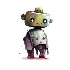 Bügelbild Roboter 9 - BB445 - Mamikes