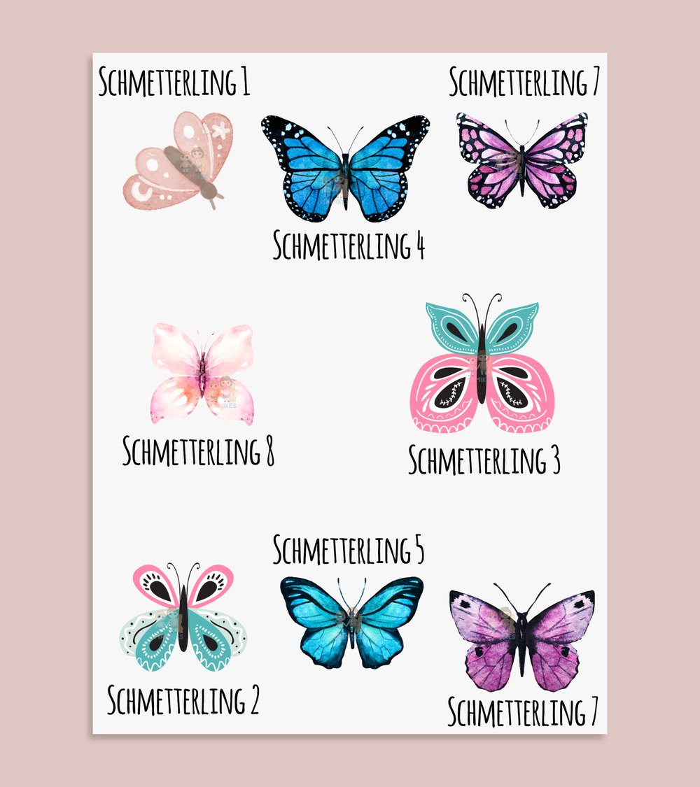 Bügelbilder Schmetterling - BB491 - Mamikes