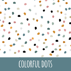 Colorful dots Musselin - Mamikes