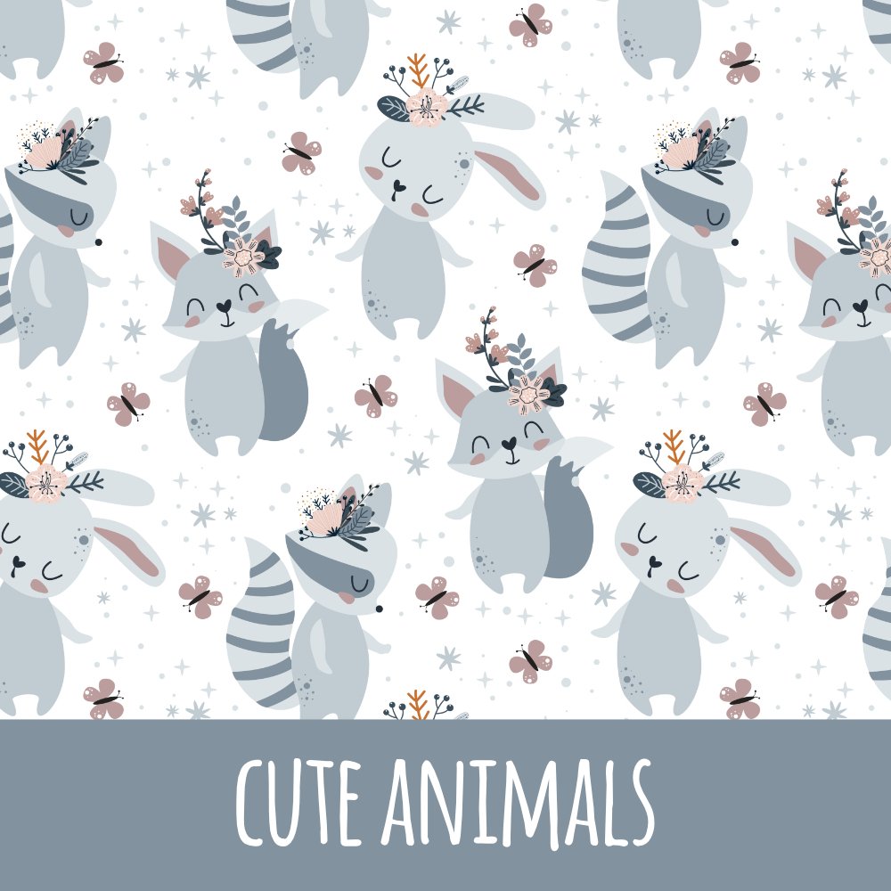 Cute animals Vorbestellung (Stoffart wählbar) - Mamikes
