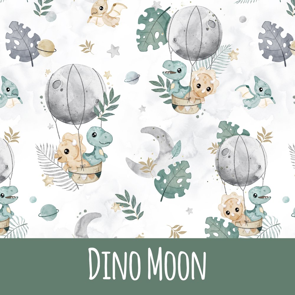 Dino moon Vorbestellung (Stoffart wählbar) - Mamikes