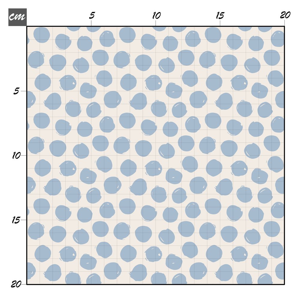 Dots blau groß Baumwolle - Mamikes