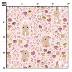 Flower bunny rosa Baumwolle - Mamikes