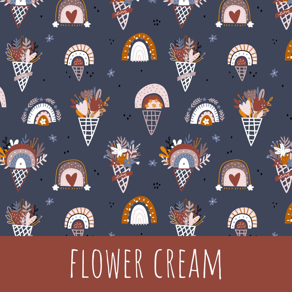 Flower cream Bio Jersey - Mamikes