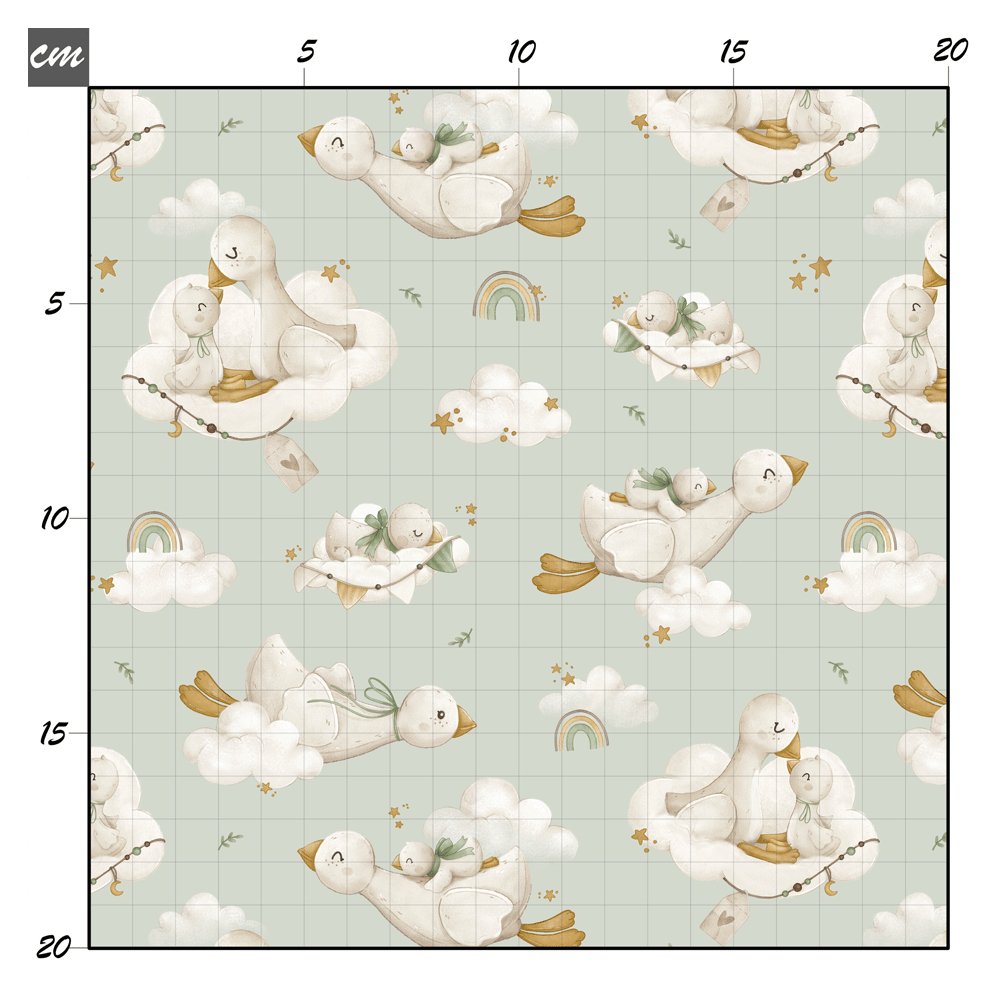 Fluffly cuddle mint Baumwolle - Mamikes