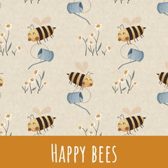 Happy bees Vorbestellung (Stoffart wählbar) - Mamikes
