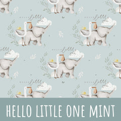 Hello little one mint Baumwolle - Mamikes