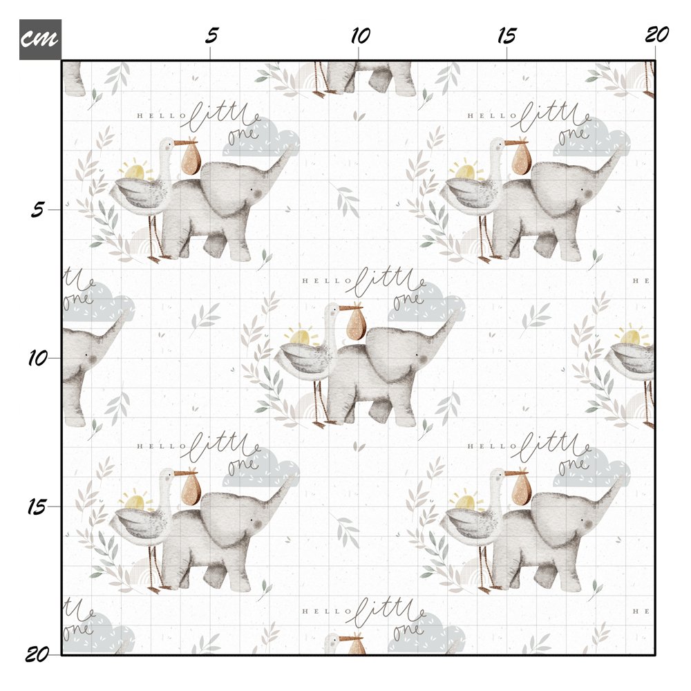 Hello little one weiß Bio Jersey - Mamikes