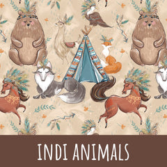 Indi animals Baumwolle - Mamikes