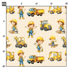 Kinder Baustelle sand Bio Jersey - Mamikes