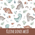Kleine Dinos weiß Bio Jersey