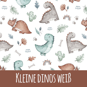 Kleine Dinos weiß Bio Jersey - Mamikes