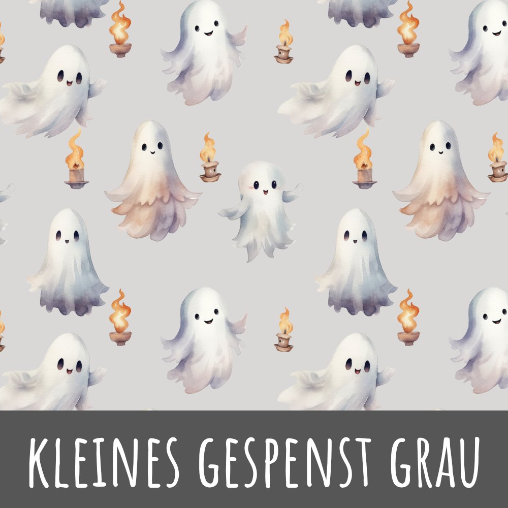 Kleines Gespenst grau Bio Jersey - Mamikes