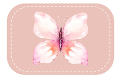 Kunstleder Patch (Farbe wählbar) 59.Aqua butterfly - Mamikes