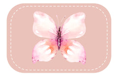 Kunstleder Patch (Farbe wählbar) 59.Aqua butterfly - Mamikes