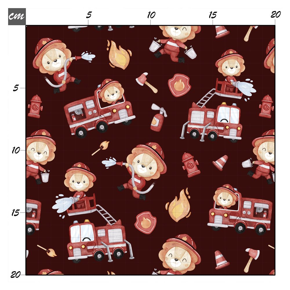 Lion firefighter red Softshell - Mamikes