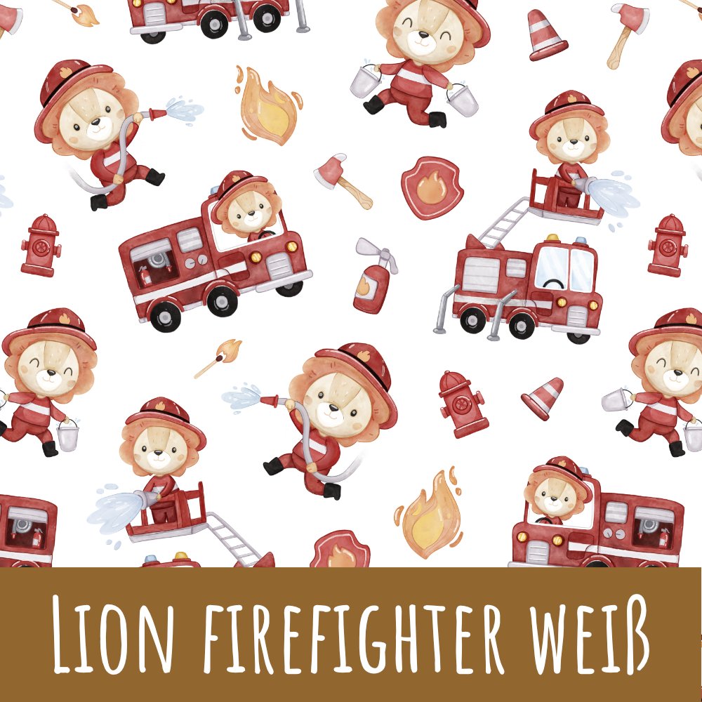 Lion firefighter white Bio Jersey - Mamikes