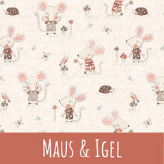 Maus und Igel Baumwolle - Mamikes