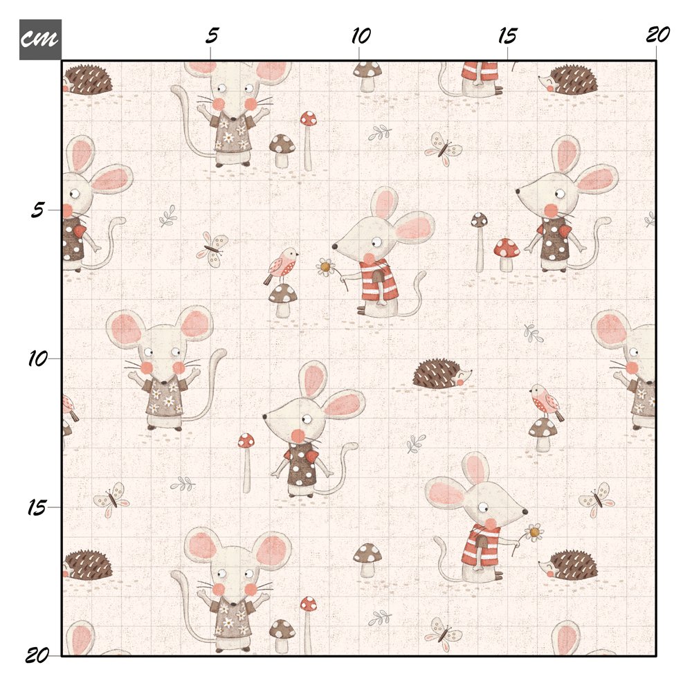 Maus und Igel Baumwolle - Mamikes