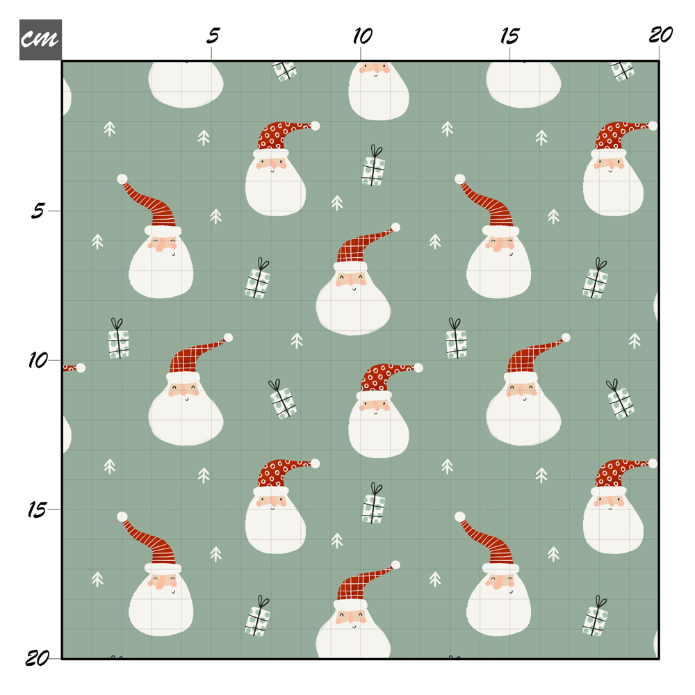 Minty santa Baumwolle - Mamikes