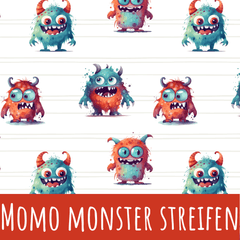 Momo monster streifen Vorbestellung (Stoffart wählbar) - Mamikes
