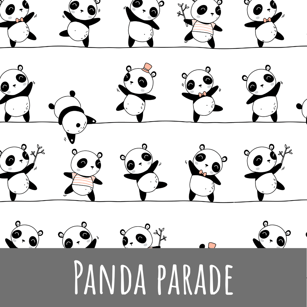 Panda parade Baumwolle - Mamikes