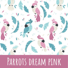 Parrots dream pink Baumwolle - Mamikes