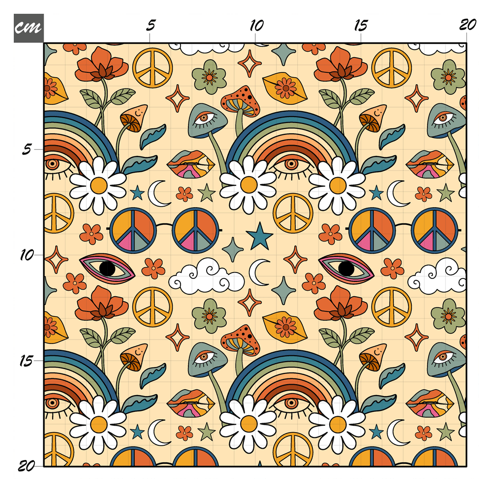 Peace and love Baumwolle - Mamikes