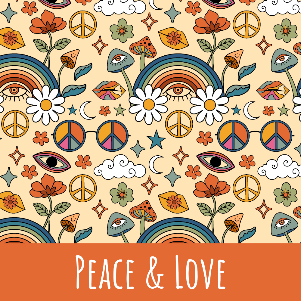 Peace and love Baumwolle - Mamikes