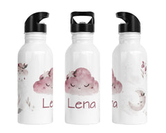 Personalisierte Edelstahl Trinkflasche 29.boho cloud - Mamikes