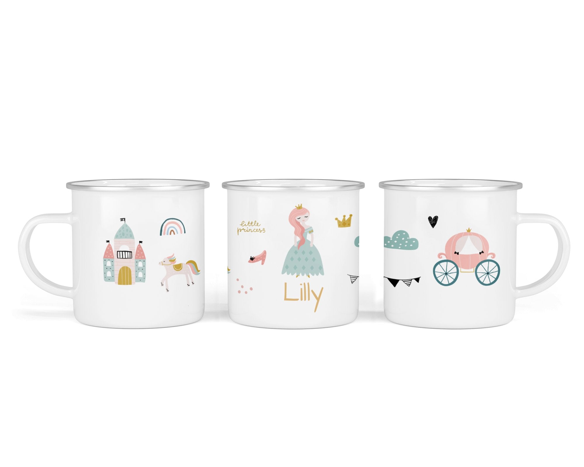Personalisierte Emailletasse 49.little princes - Mamikes