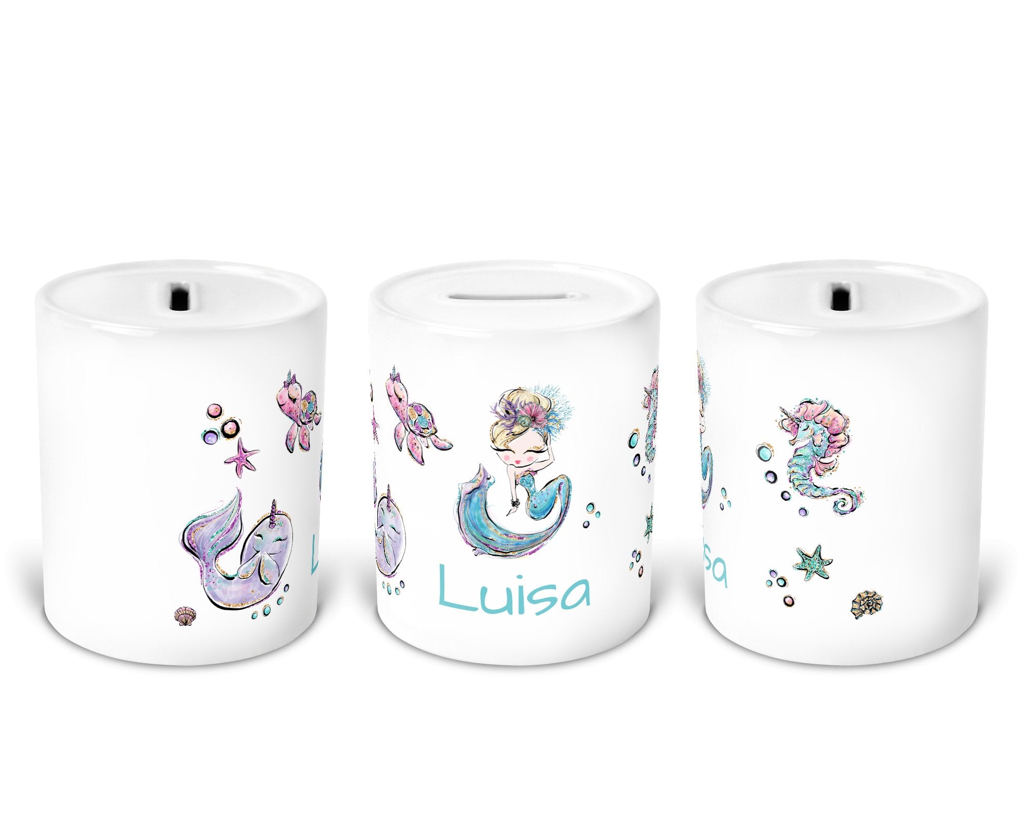 Personalisierte Spardose 16.mermaids 2 - Mamikes