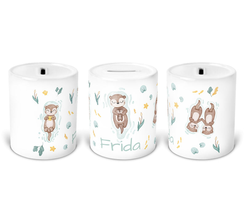 Personalisierte Spardose 21.Otter