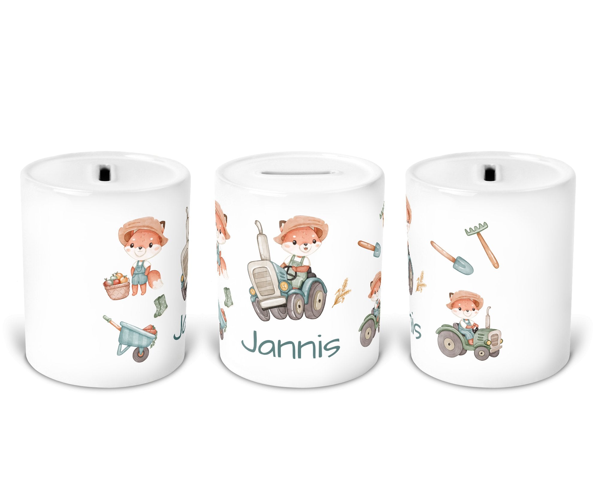 Personalisierte Spardose 44.Bauernhof - Mamikes