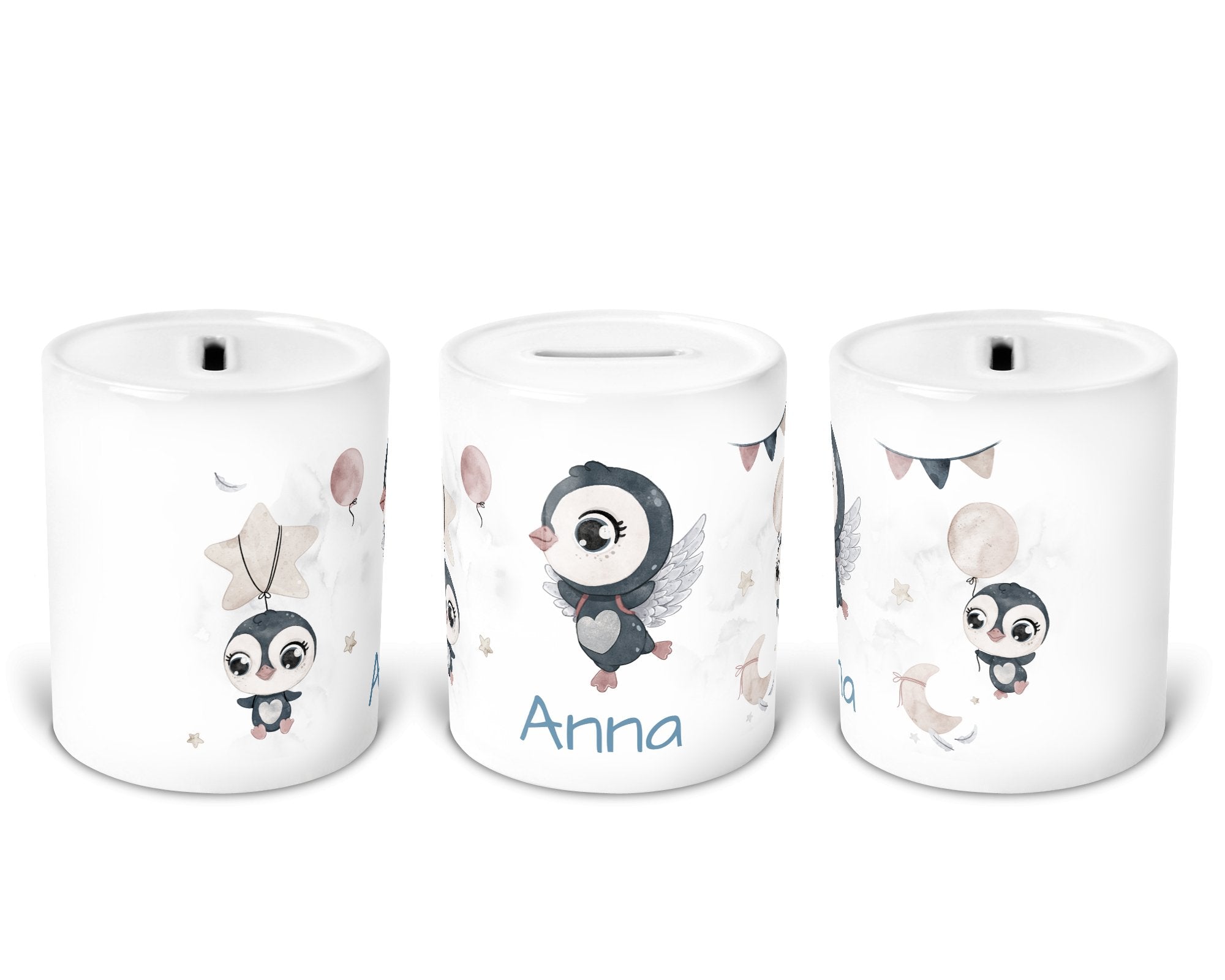 Personalisierte Spardose 68.Pinguin - Mamikes