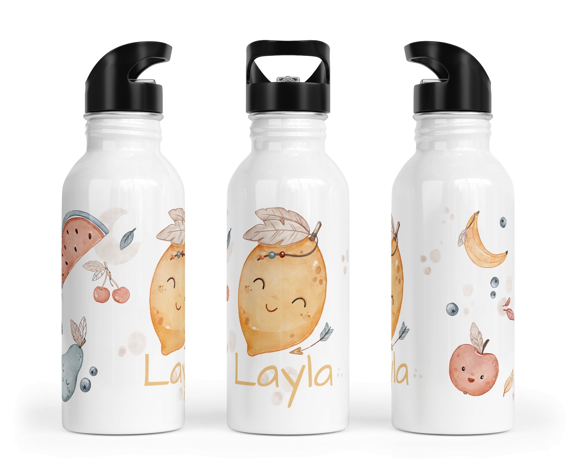 Personalisierte Trinkflasche boho fruits - Mamikes