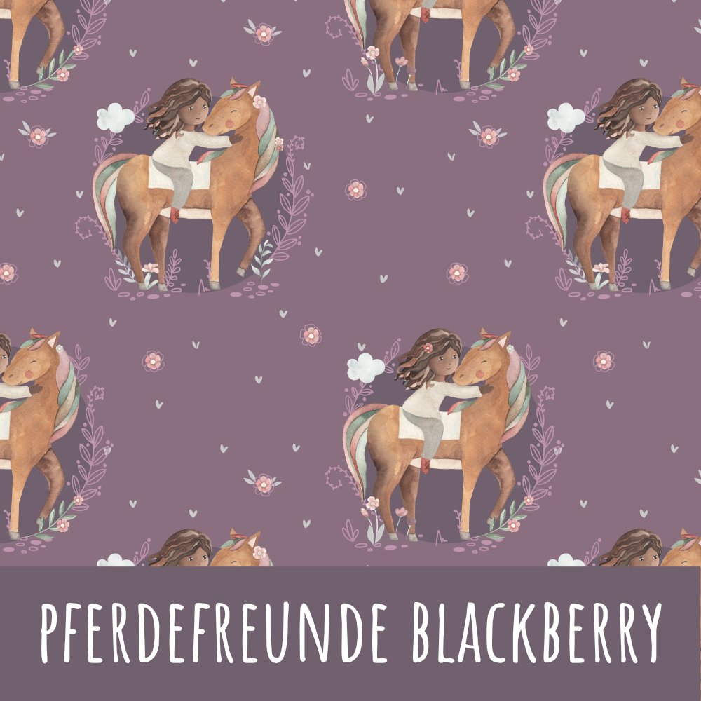 Pferdefreunde blackberry Musselin - Mamikes