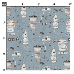 Piraten roboter stahl Baumwolle - Mamikes