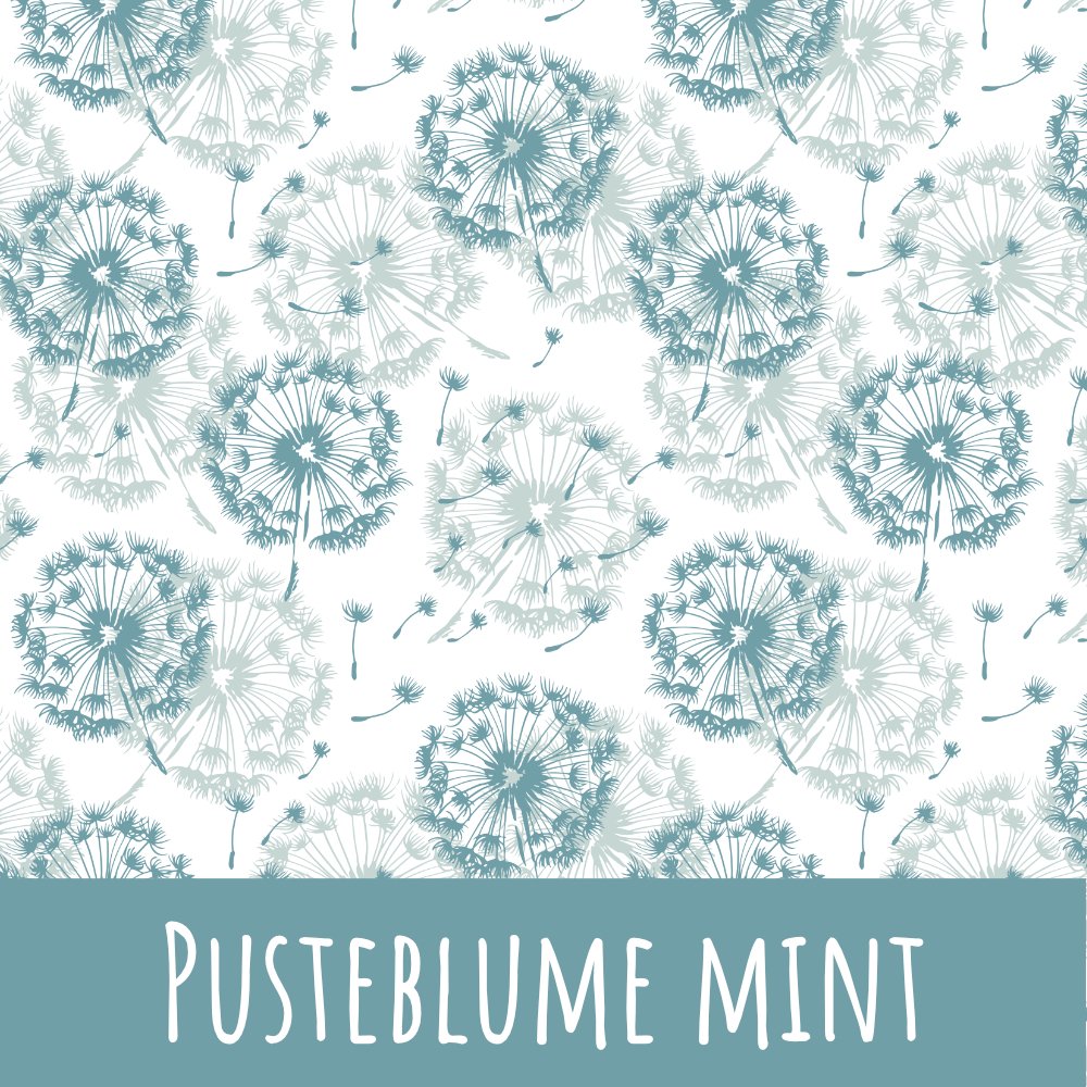 Pusteblume mint Baumwolle - Mamikes