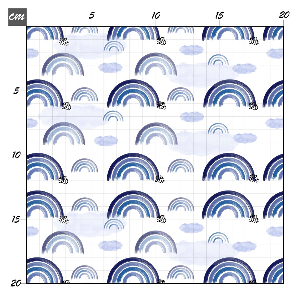 Rainbow blau Baumwolle - Mamikes