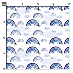 Rainbow blau Baumwolle - Mamikes
