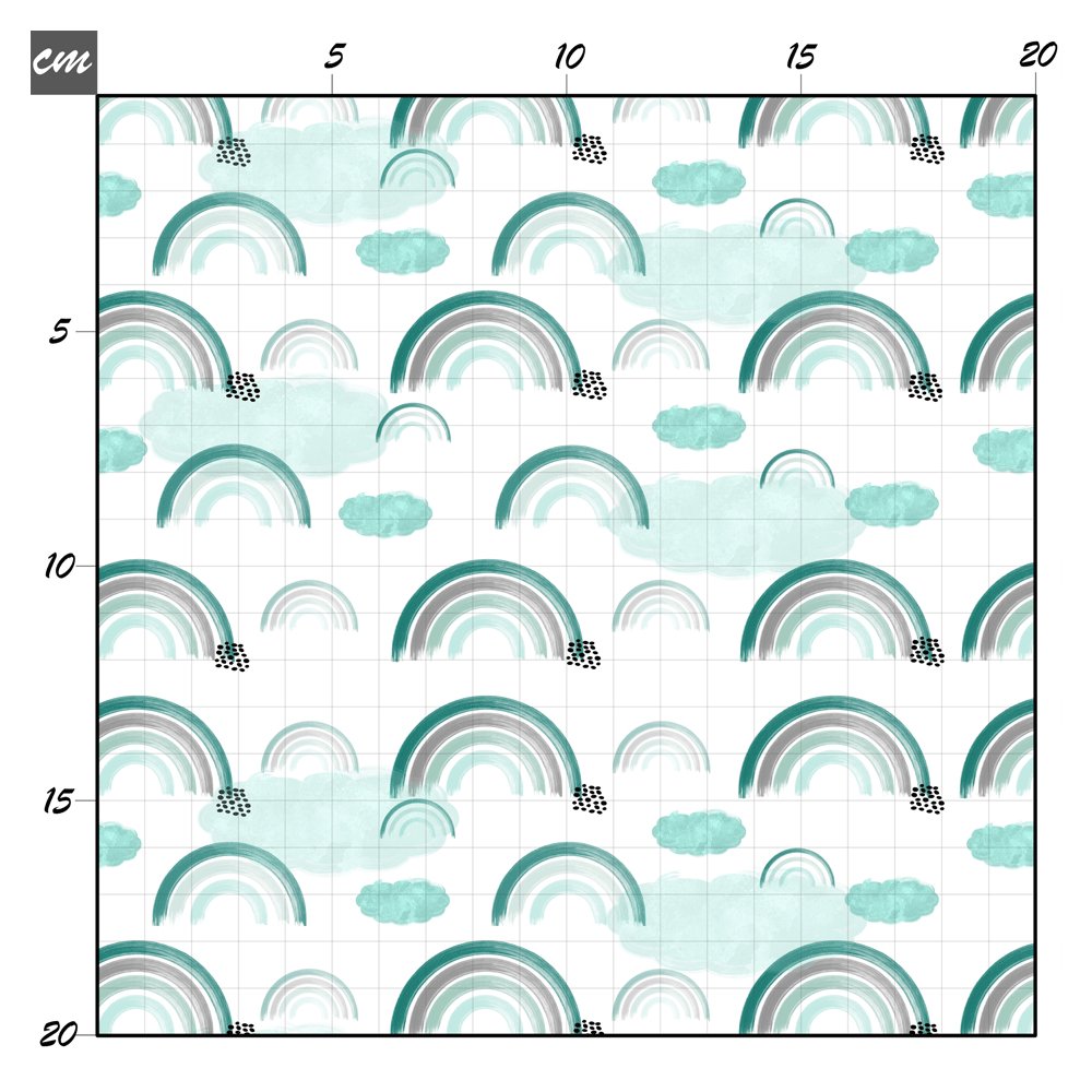 Rainbow mint Baumwolle - Mamikes
