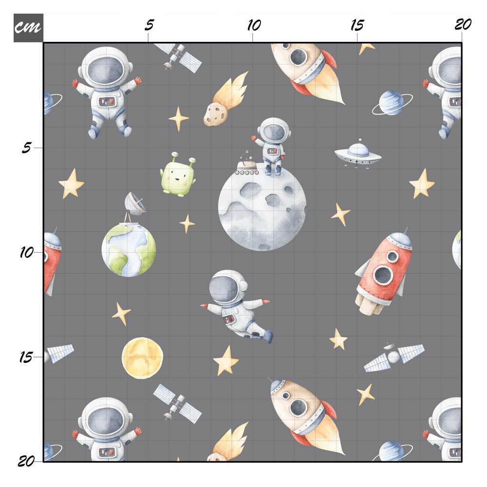 Raketensause grau Baumwolle - Mamikes